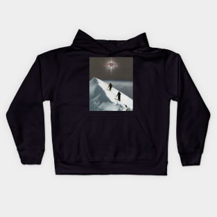 At the top of the mountain Kids Hoodie